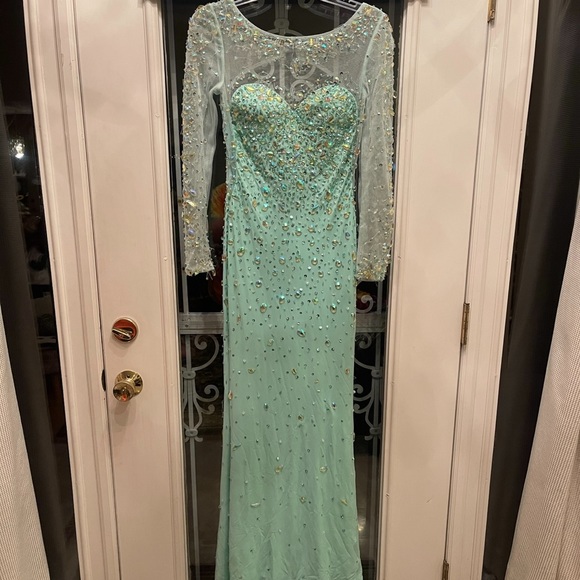 pretty pretty prom dresses Elegant A-line Lavender Long Prom Dresses Beautiful Evening Gowns Formal  Dresses TKS008 main image 1
